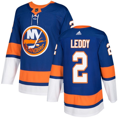 Adidas Men NEW York Islanders #2 Nick Leddy Royal Blue Home Authentic Stitched NHL Jersey
